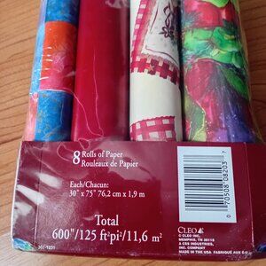 VINTAGE/NEW OLD STOCK Vintage CLEO Christmas Wrapping Paper Rolls
